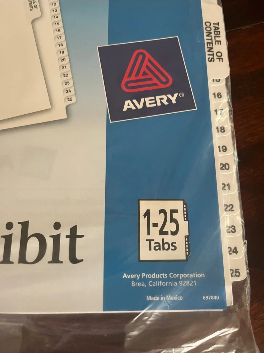 Avery branded legal